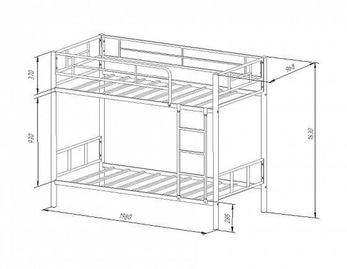 Кровать двухъярусная "Севилья-2.01 комбо" Серый/Оранжевый | фото 2