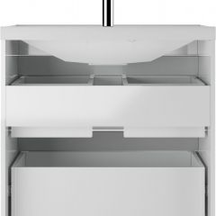 Тумба под умывальник "UNIT 80" Ева с двумя ящиками В2 Айсберг (DA5908T) | фото 4