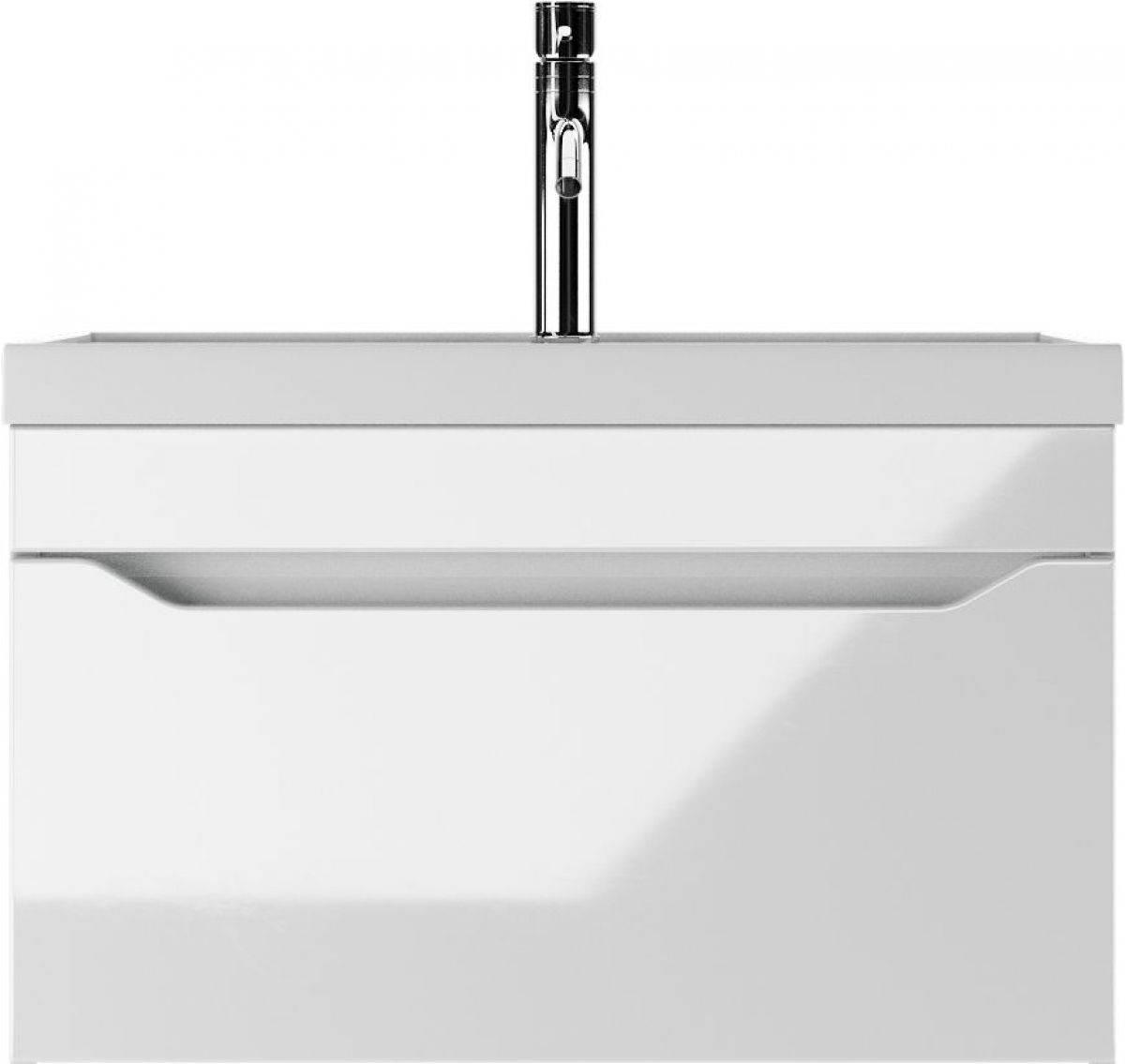 Тумба подвесная под умывальник "UNIT 70" Ева с одним ящиком В1 Айсберг (DA5902T) | фото 3