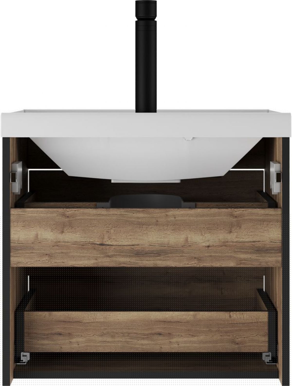 Тумба подвесная под умывальник "UNIT 60" Alfa B2 Домино (DA6102T) | фото 4