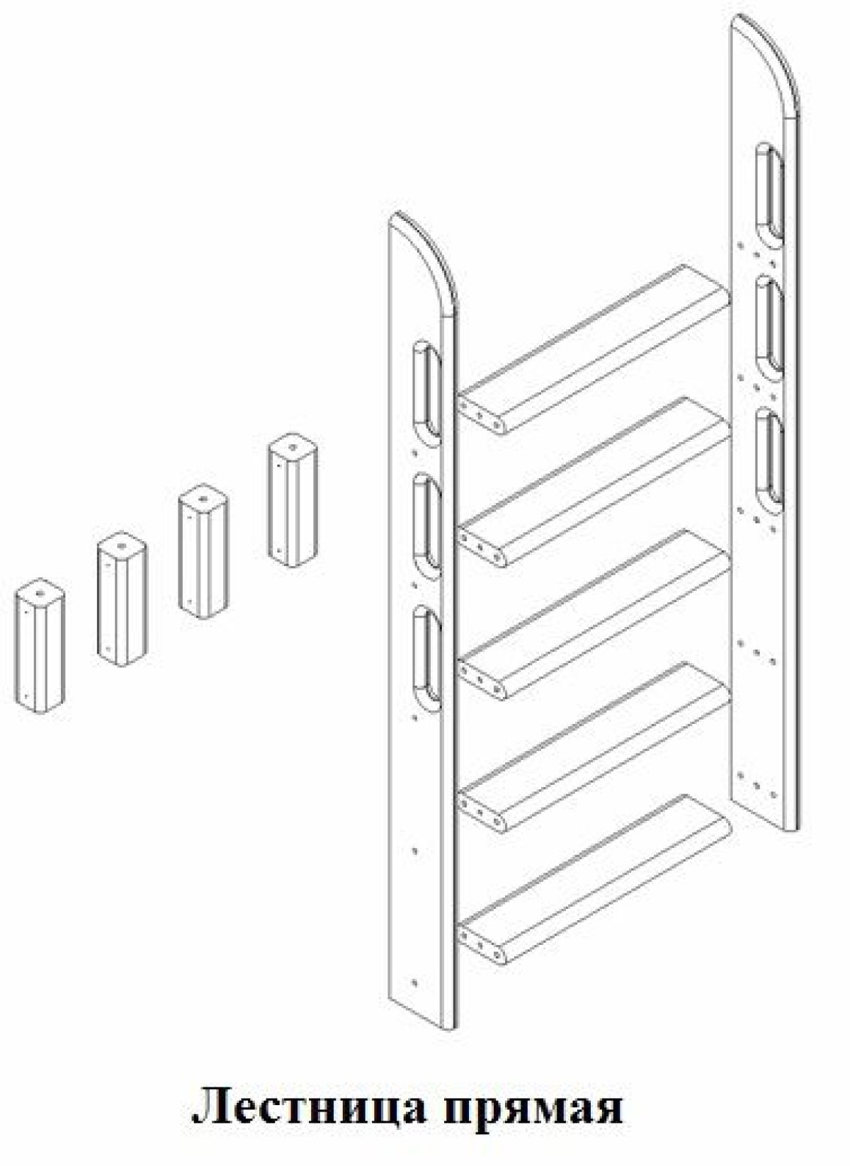 Кровать Сонечка 2-х ярусная (модульная) | фото 12