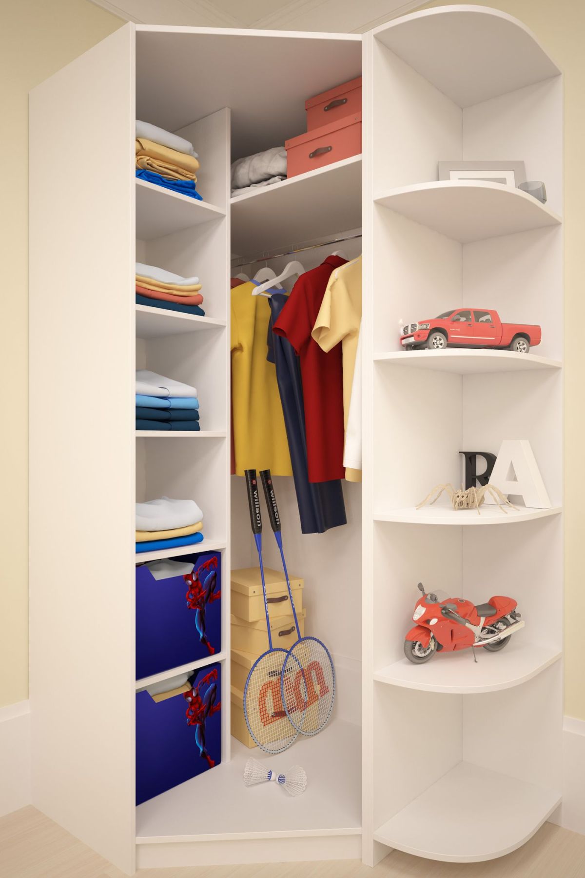 Шкаф угловой Мария 880*880 (ЛДСП 1 кат.) | фото 5