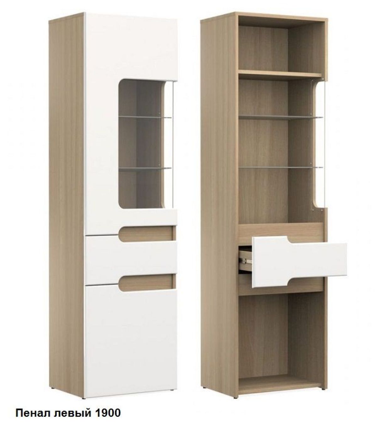 Стенка Палермо (Белый/Ясень шимо светлый) | фото 2