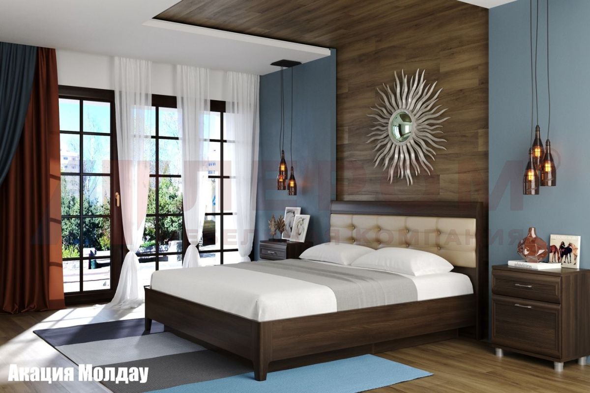 Кровать КР-1074 с мягким изголовьем | фото 3