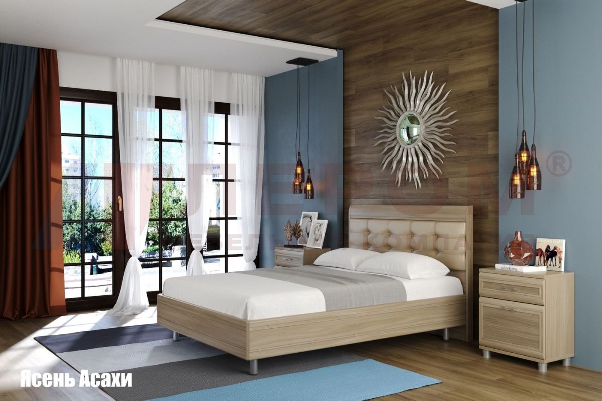 Кровать КР-2851 с мягким изголовьем | фото 3