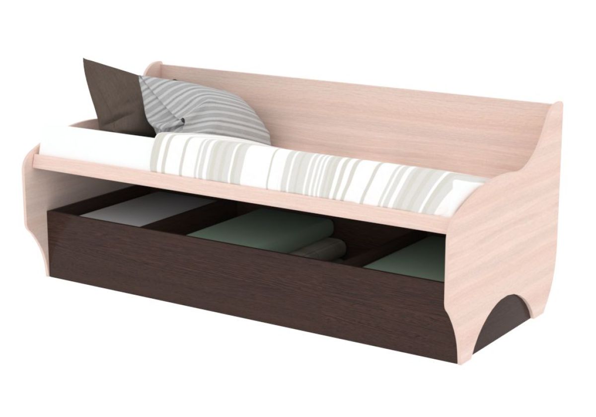 Диван с ПМ подростковая Авалон (Дуб Крафт серый/Дуб Крафт белый) | фото 4