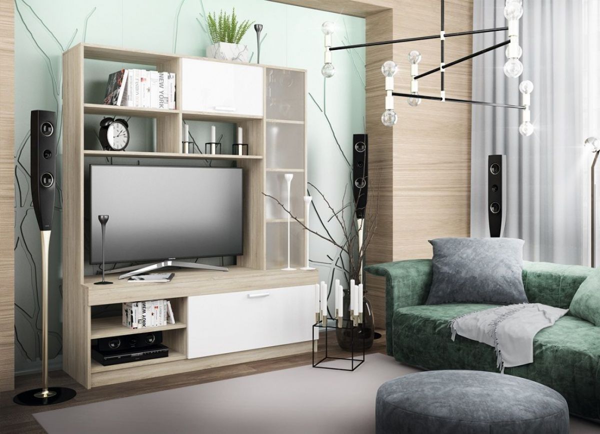 СОФИ Гостиная (модульная) дуб сонома/белый | фото 26