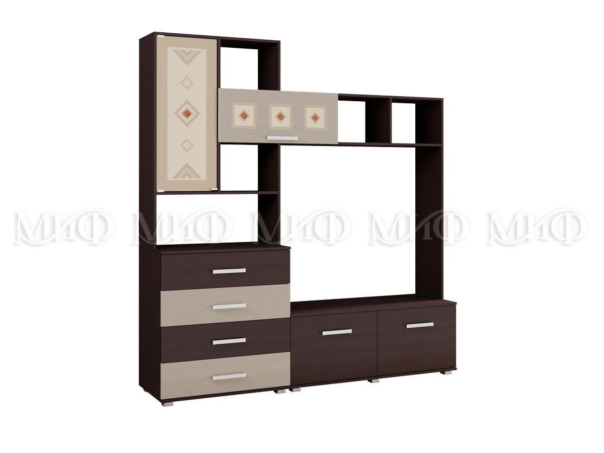 БЕЛЛА Гостиная (модульная) венге/дуб беленый | фото 4