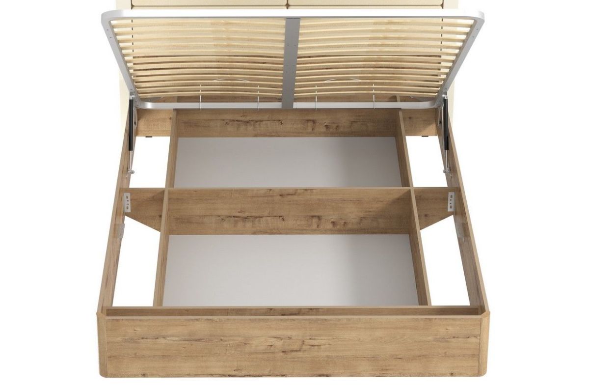 Спальня Livorno Кровать (1600х2000) НМ 040.52 Х с основанием и ПМ (Софт Панакота/Дуб Бунратти) | фото 3