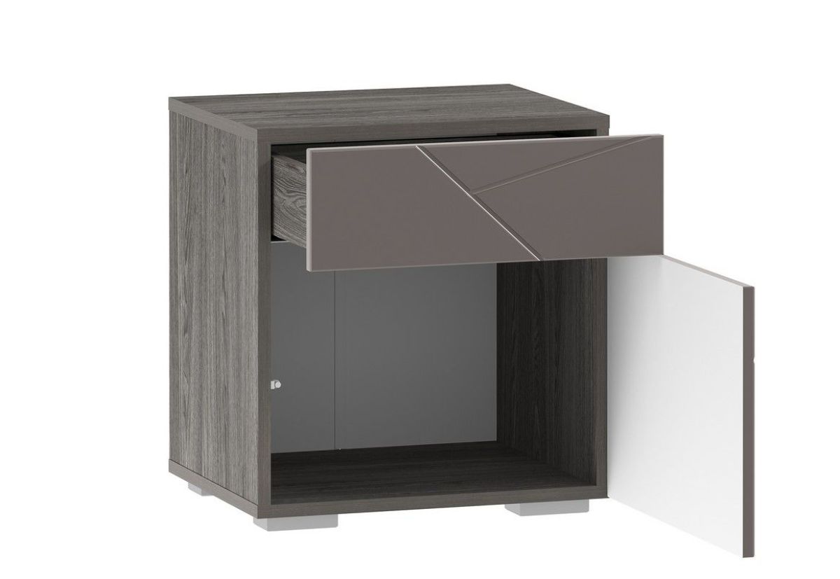 Спальня Summit Тумба НМ 013.61 (Софт Графит/Ясень Анкор темный) | фото 2