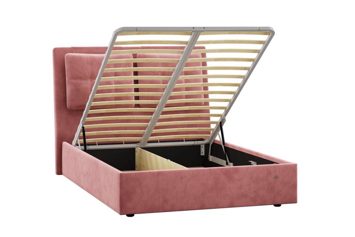 Кровать Ester 1400 с основанием и ПМ (Ультра коралл) Модель 311 | фото 2