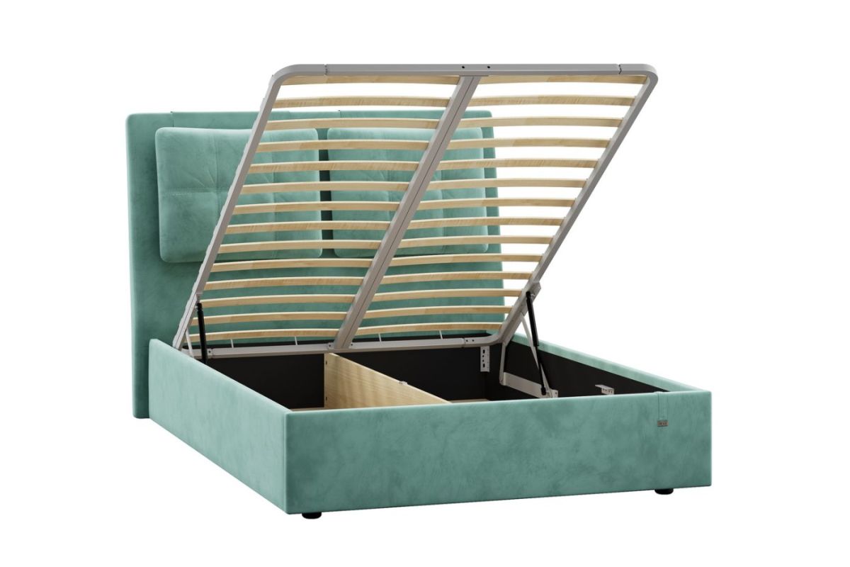 Кровать Ester 1400 с основанием и ПМ (Ультра Минт) | фото 2