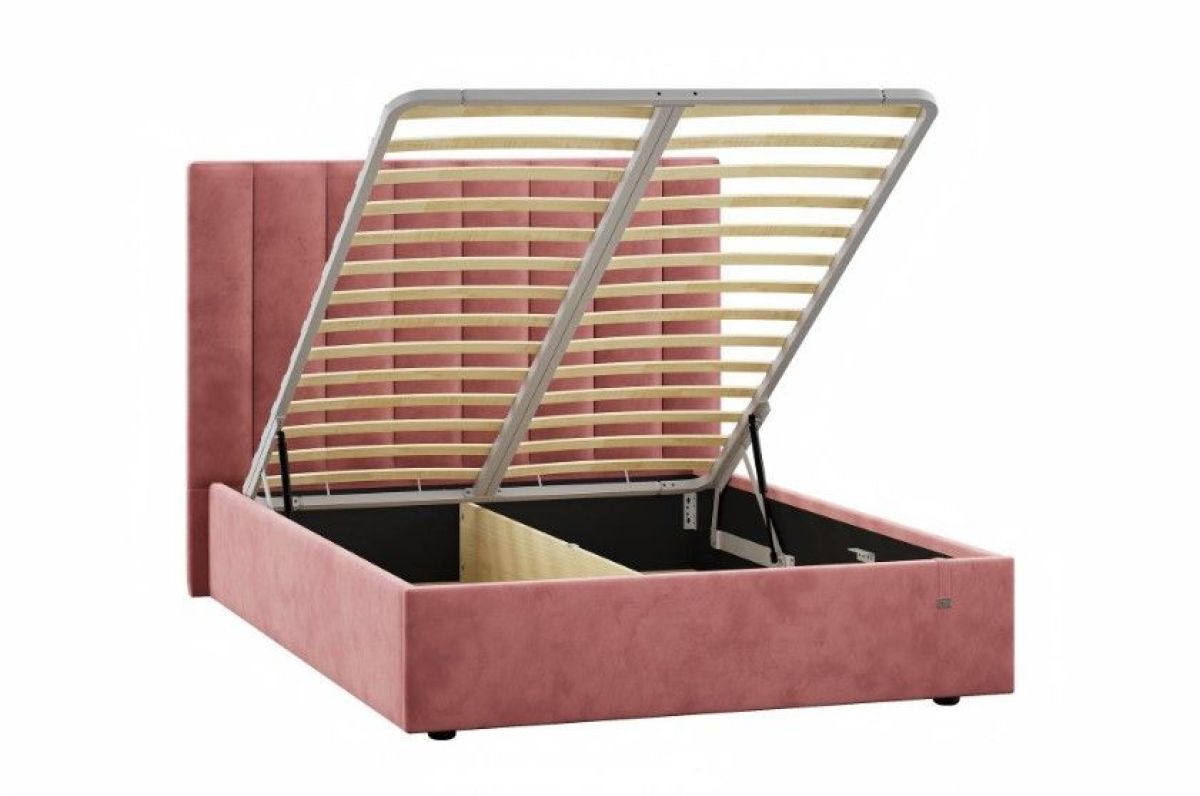 Кровать Ingrid 1400 с основанием и ПМ (Ультра коралл) Модель 312 | фото 2