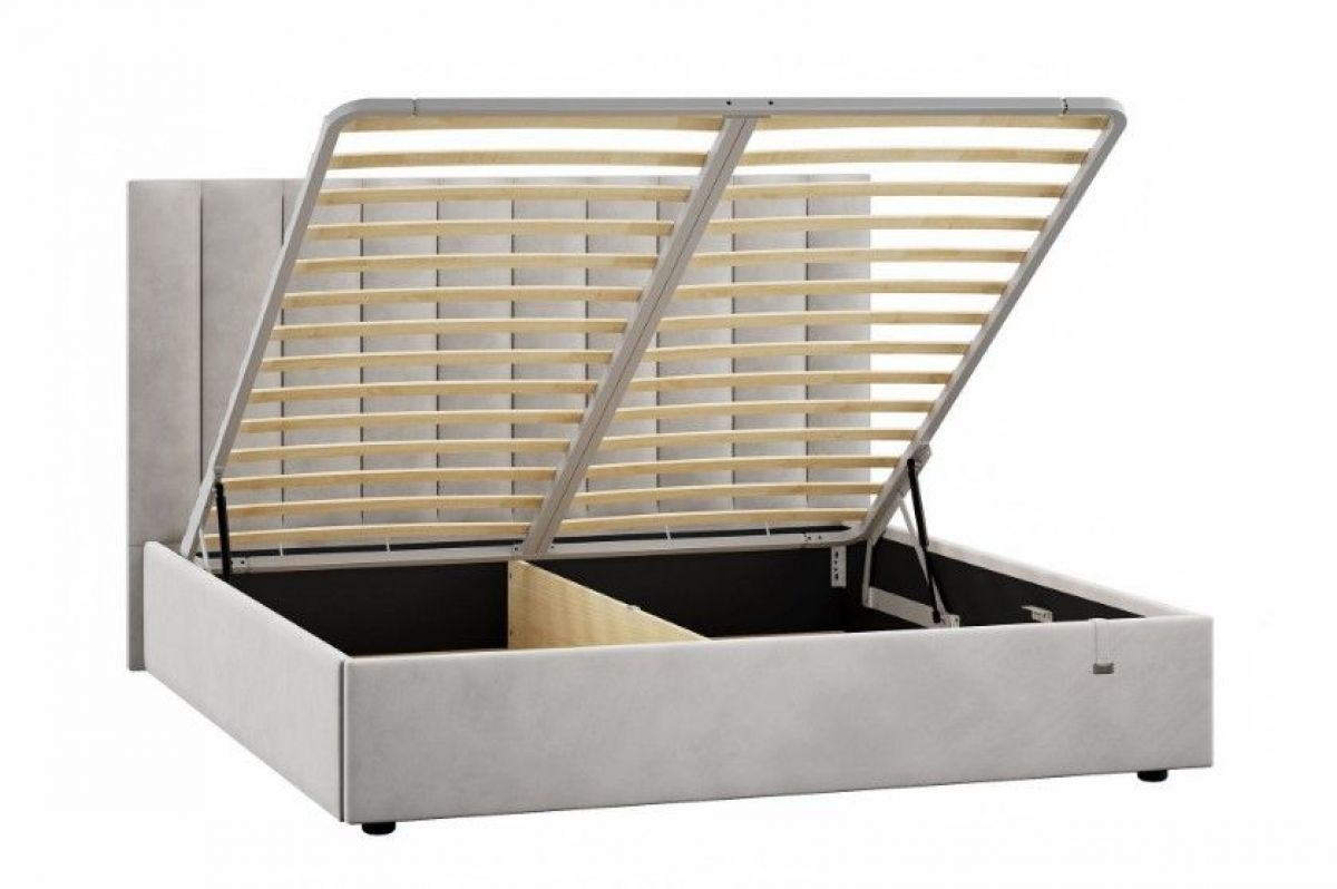 Кровать Ingrid 1800 с основанием и ПМ (Ультра Смог) Модель 312 | фото 2