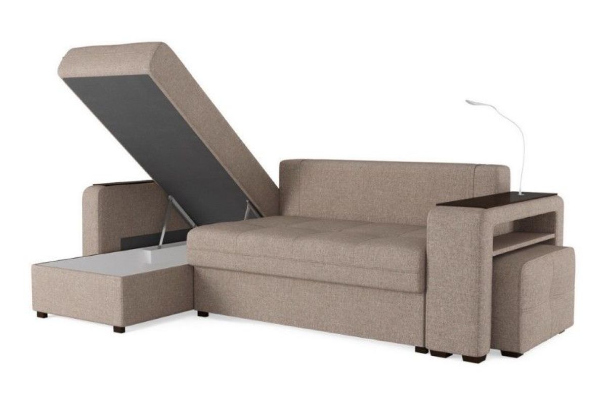 Диван-кровать угловой "SMART" 4 Б3-1Пф-2Т-Б4 СК (Sherlock 932) | фото 3