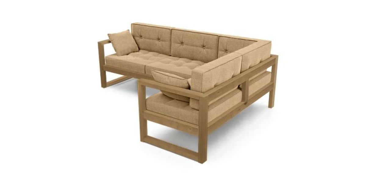 Диван угловой Д-4 Правый (Беж/Холодный серый) | фото 2