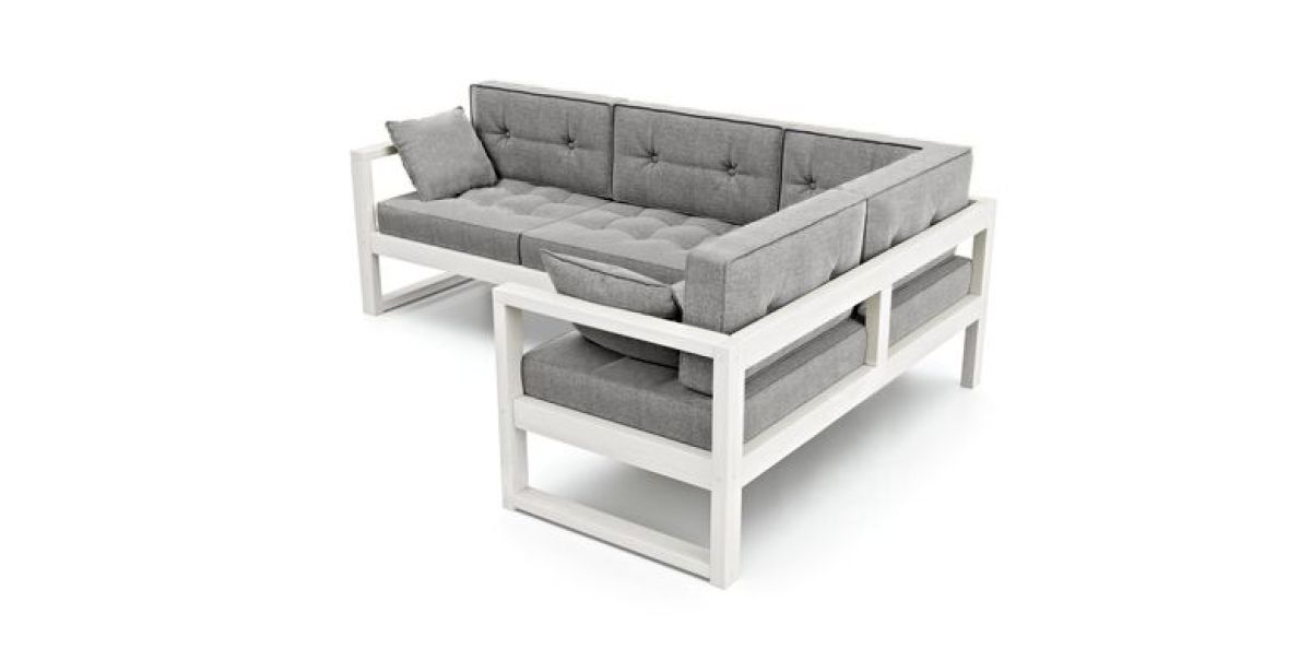 Диван угловой Д-4 Правый (Серебристо-серый/Белый) | фото 2