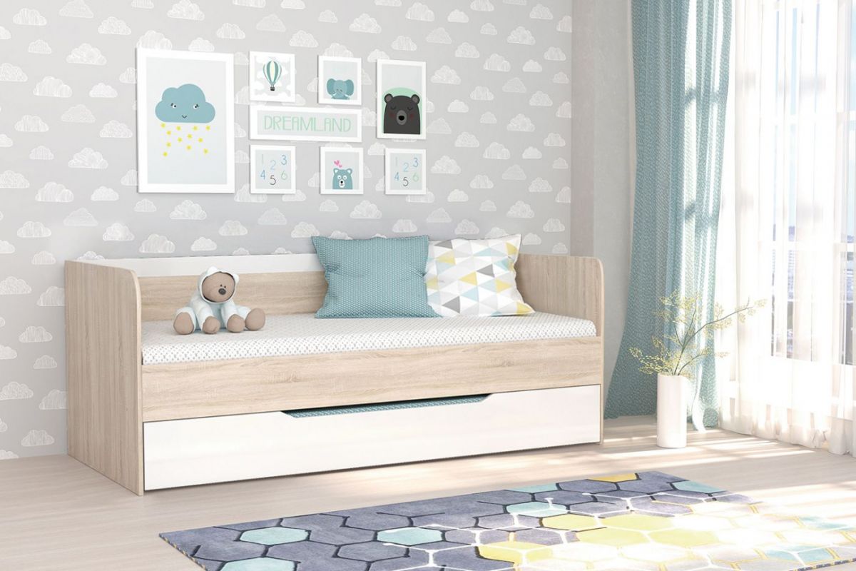 Подростковая Галактика (Дуб Сонома/Белый глянец) | фото 3