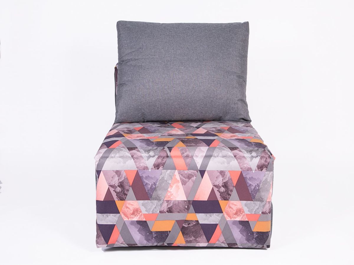 Кресло-кровать бескаркасное Харви (серый-сноу манго) | фото 2