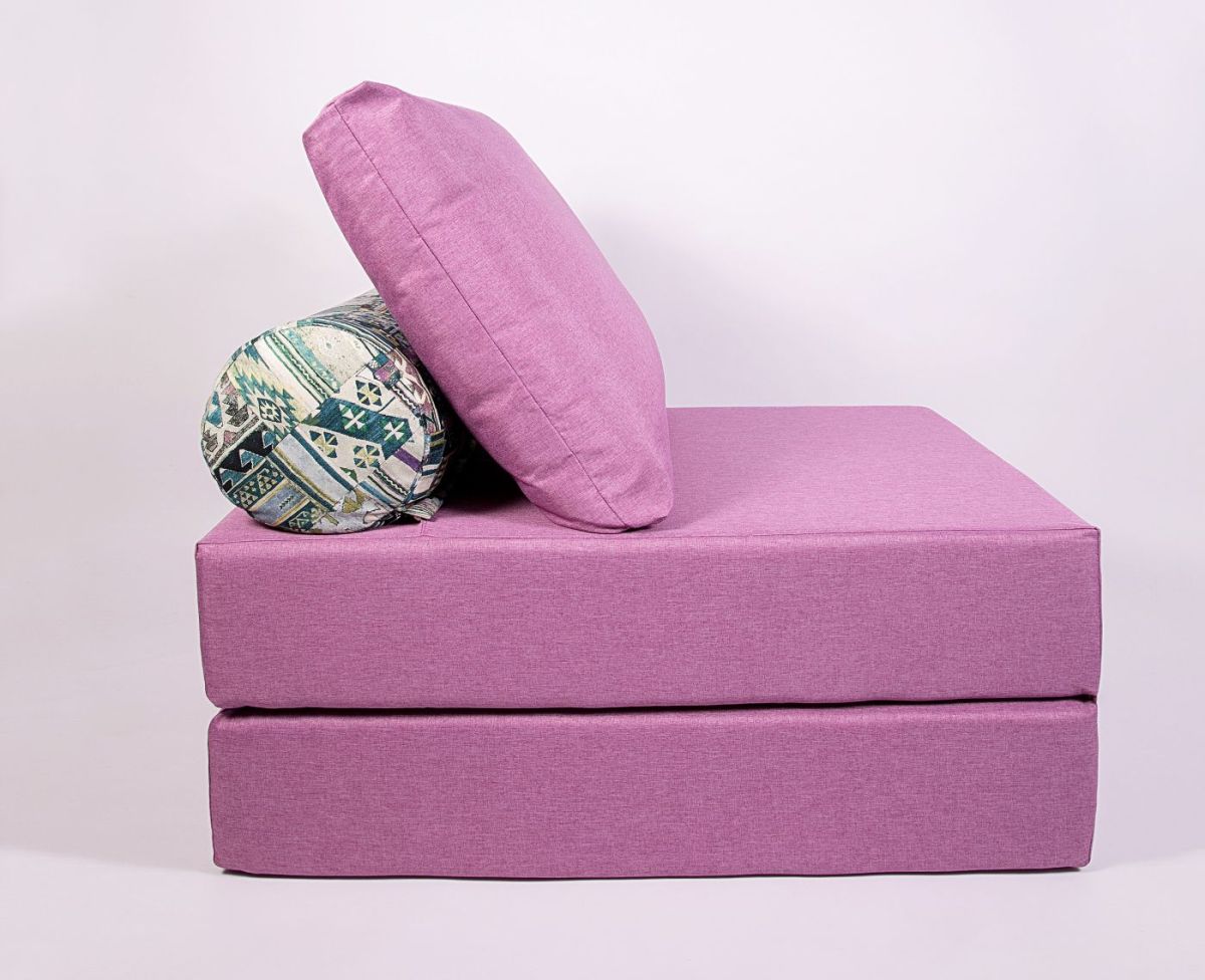 Кресло-кровать-пуф бескаркасное Прайм (Сиреневый (Ф)) | фото 3