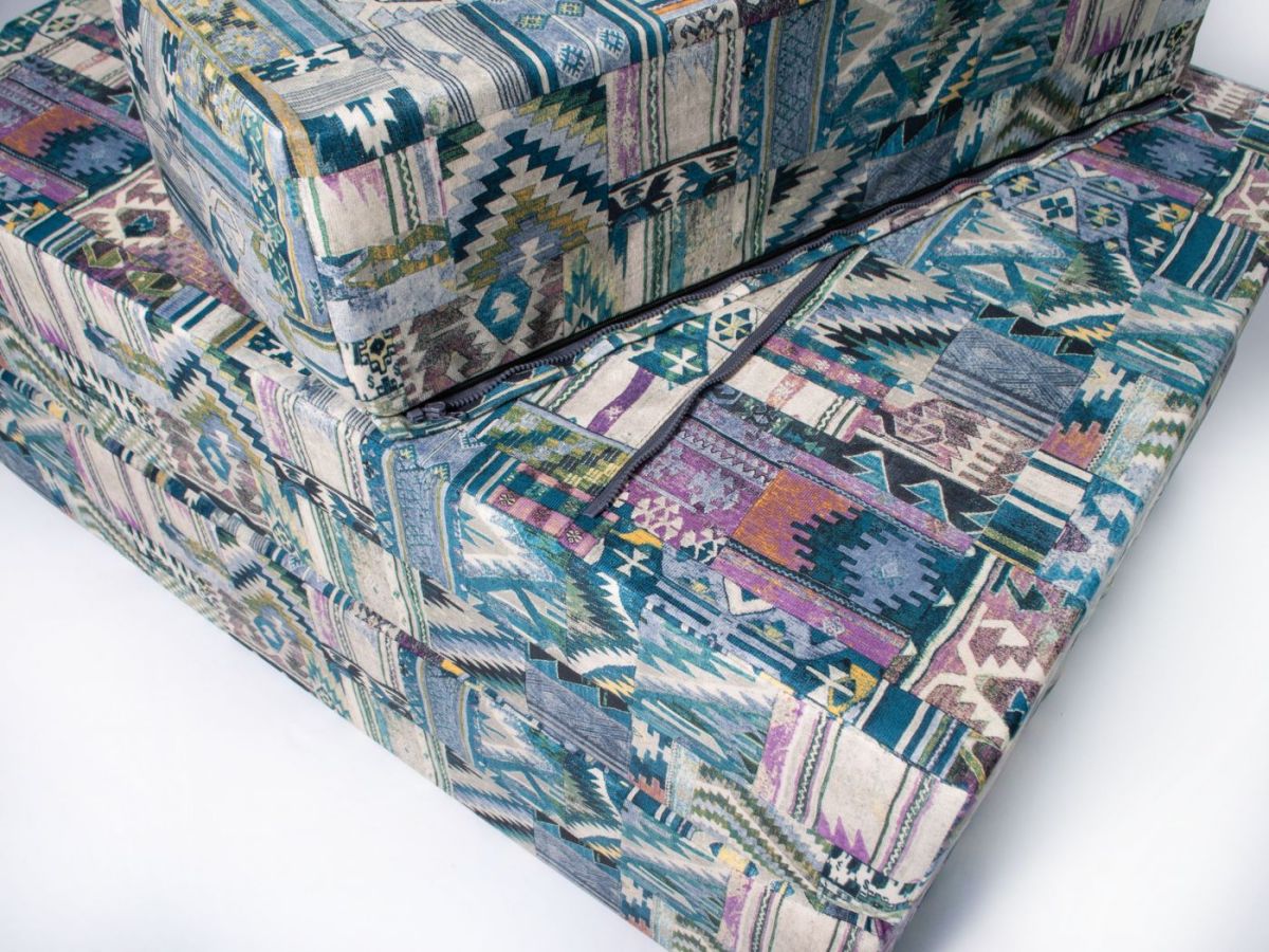 Кресло-кровать-пуф бескаркасное Окта (Велюр принт 2) | фото 11