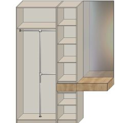Прихожая Серый камень - Дуб Небраска натуральный (серии «ГЕСТИЯ») | фото 3