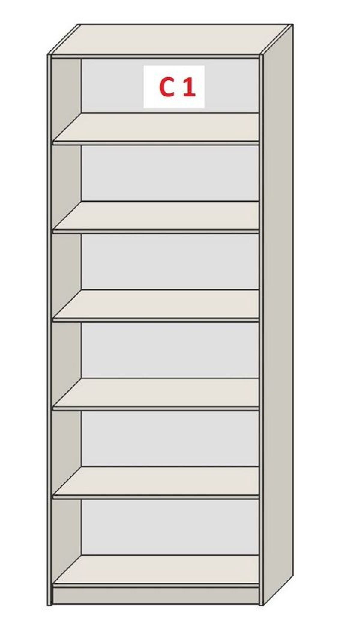 Шкаф СТАНДАРТ С2 2 ящика серия "ГЕСТИЯ" (Светло-серый/Дуб Небраска натуральный) 800*520*2300 | фото 7
