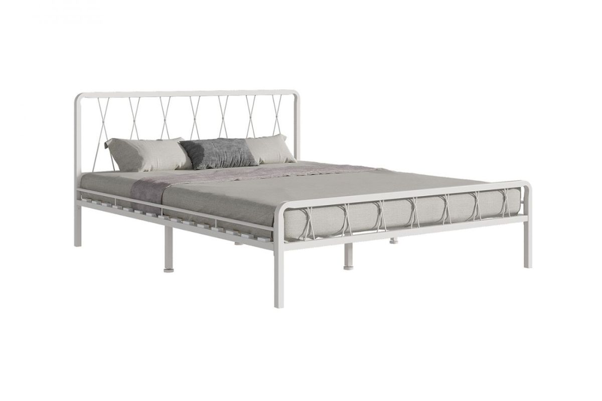 Кровать "Клэр" КМД18  Белая (1200*2000) (ножки-белые) | фото 2