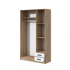 Спальный гарнитур Эконом (модульный) Дуб крафт золотой/Белый текстурный | фото 3