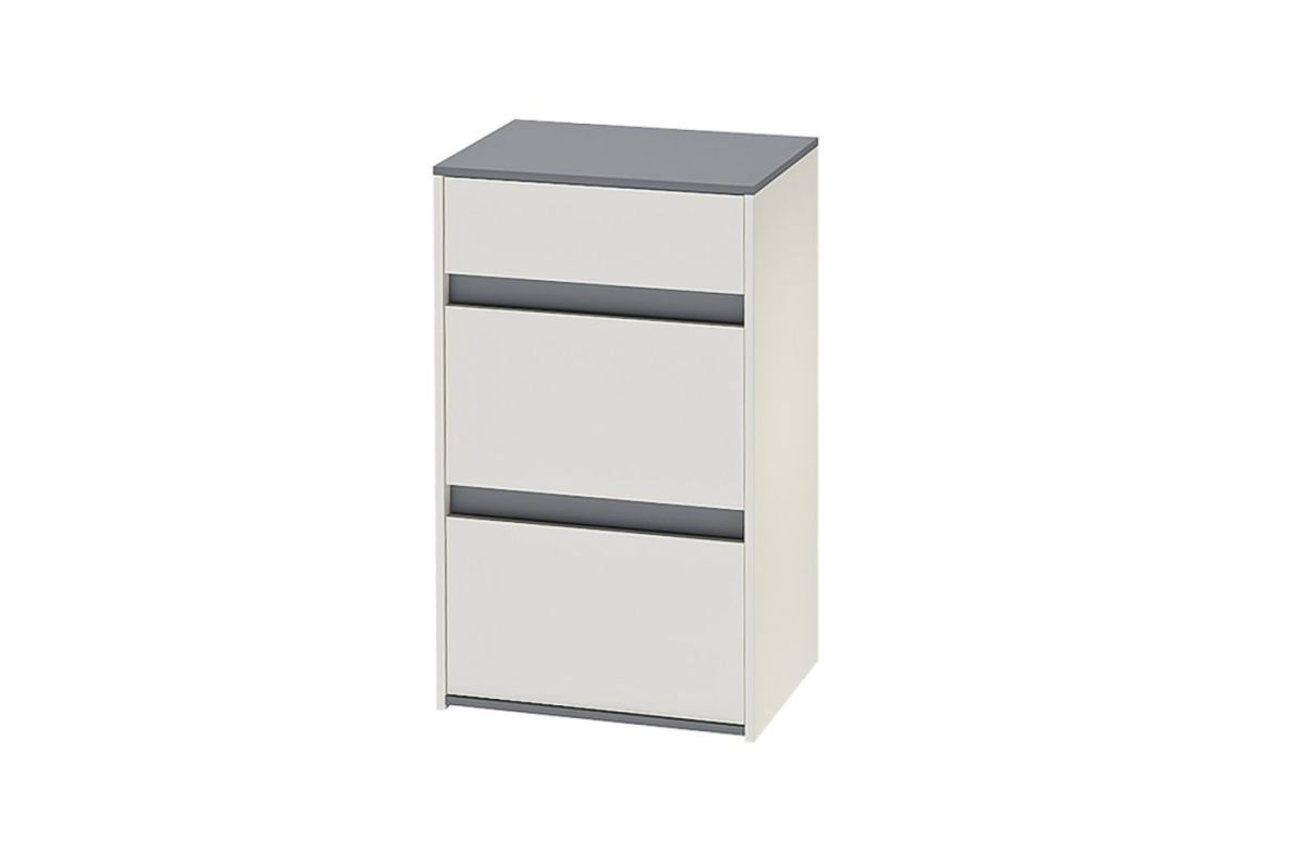 Модульная прихожая Иннэс-12 (ЛДСП миндаль-графит/ЛДСП миндаль) | фото 5