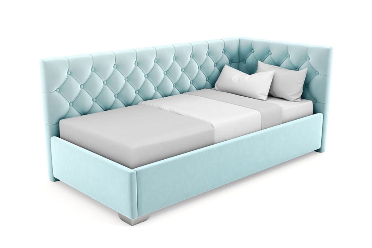 Кровать угловая Виола интерьерная +основание (80х200) | фото 18