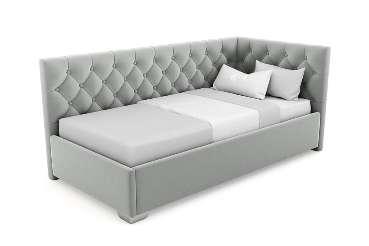 Кровать угловая Виола интерьерная +основание (90х200) | фото 7