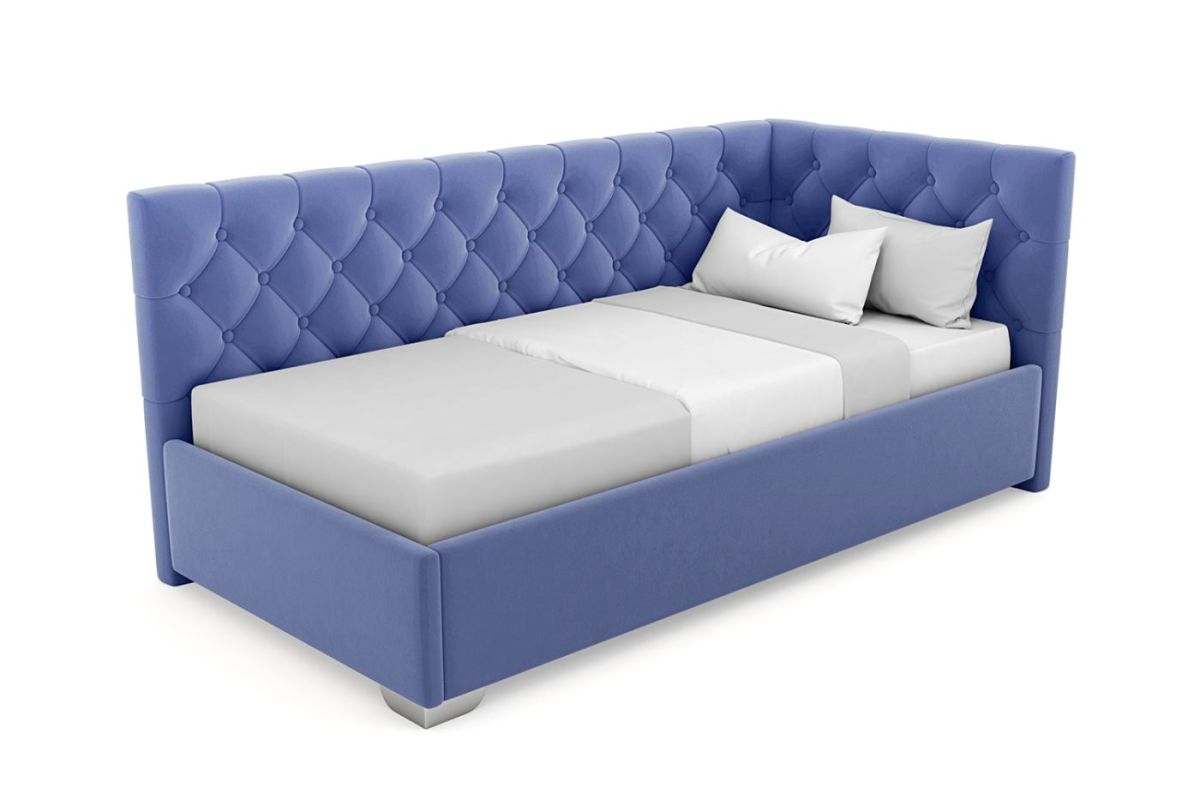 Кровать угловая Виола интерьерная +основание (90х200) | фото 9