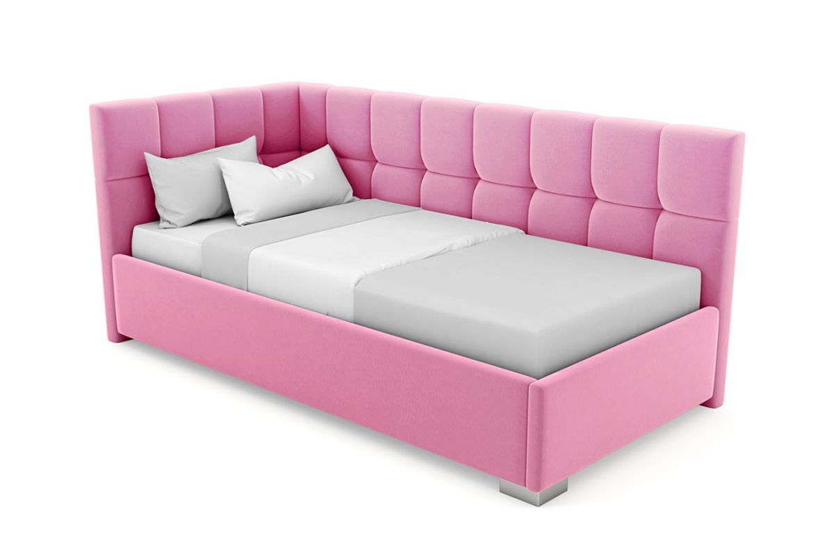 Кровать угловая Мия интерьерная +основание (80х200) | фото 11