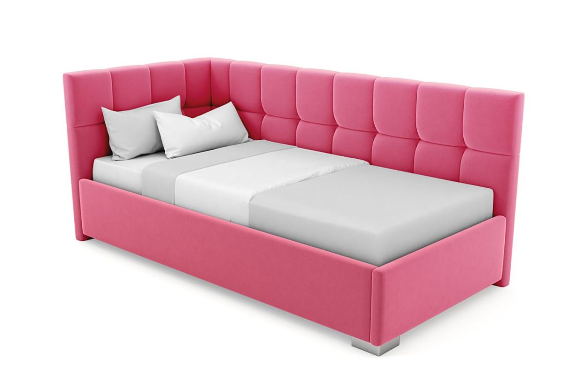 Кровать угловая Мия интерьерная +основание (120х200) | фото 12