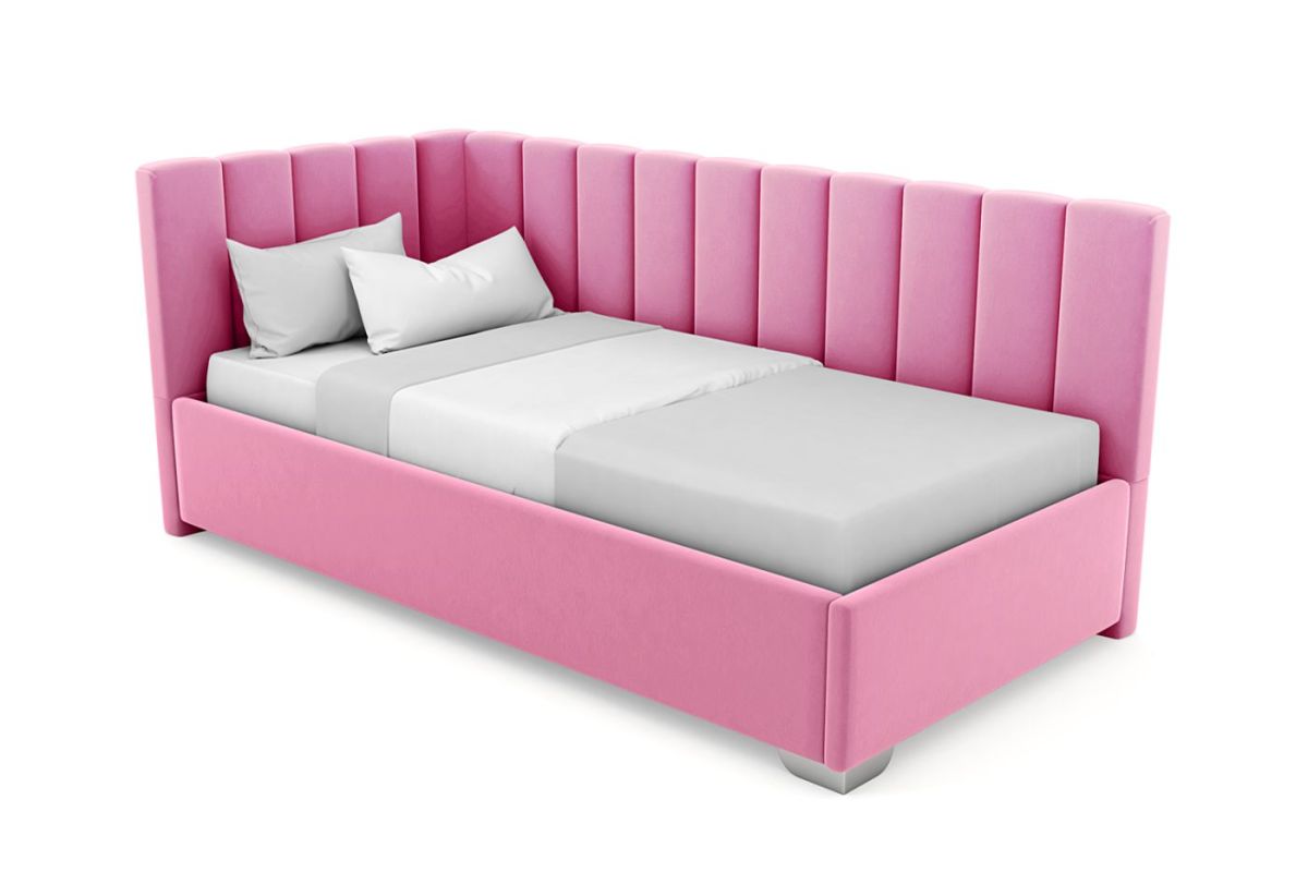 Кровать угловая Хлоя интерьерная +основание (80х200) | фото 12