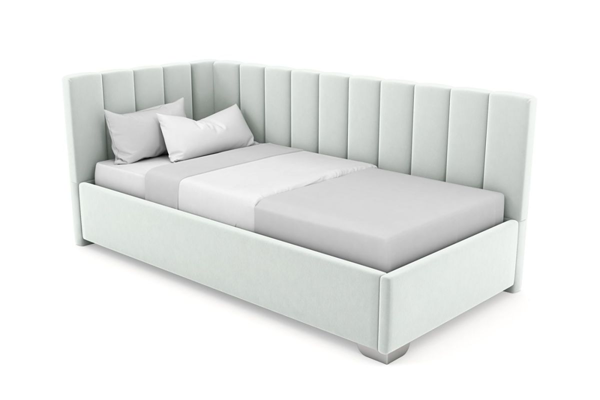 Кровать угловая Хлоя интерьерная +основание (90х200) | фото 5