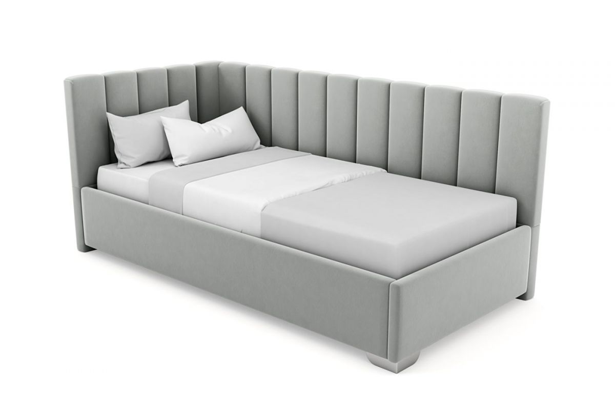 Кровать угловая Хлоя интерьерная +основание (120х200) | фото 8