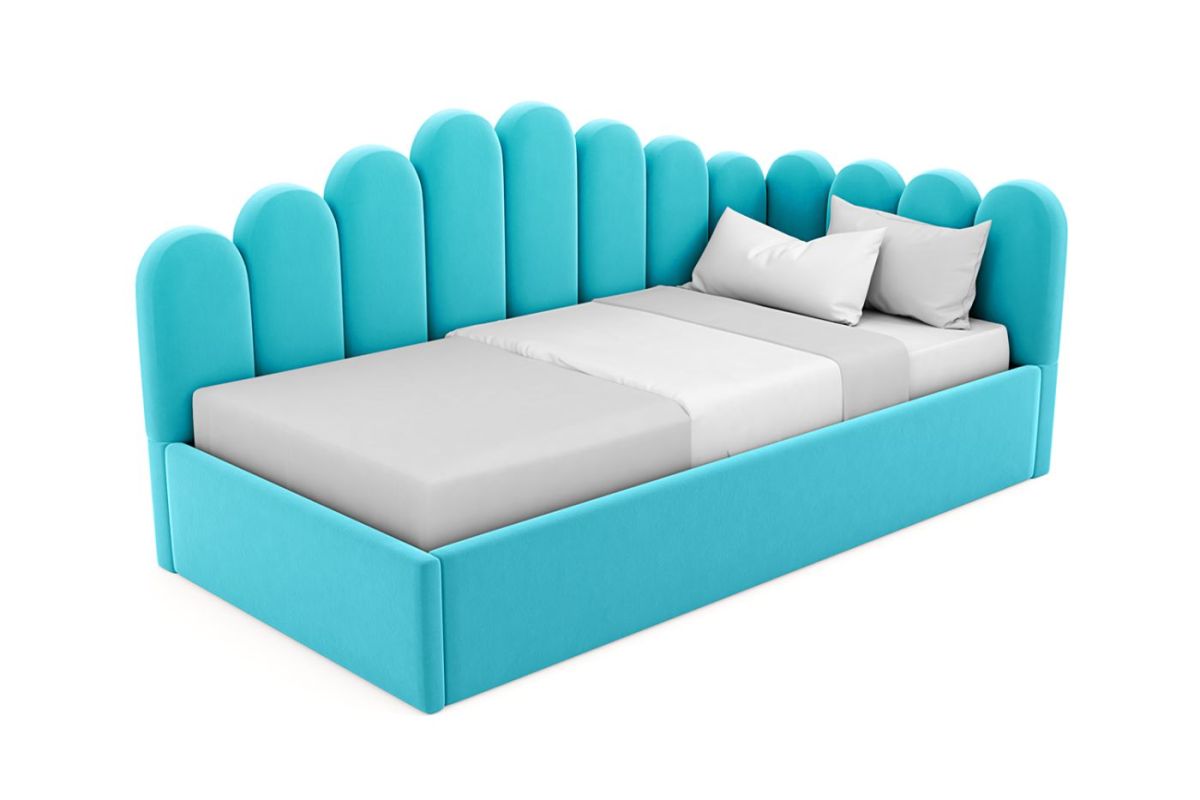 Кровать угловая Лилу интерьерная +основание (120х200) | фото 7