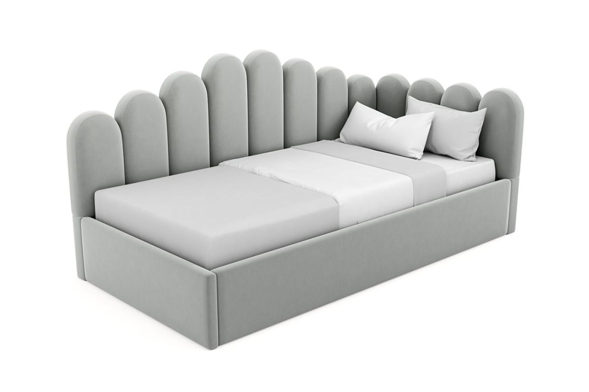 Кровать угловая Лилу интерьерная +основание/ПМ/бельевое дно (120х200) | фото 10