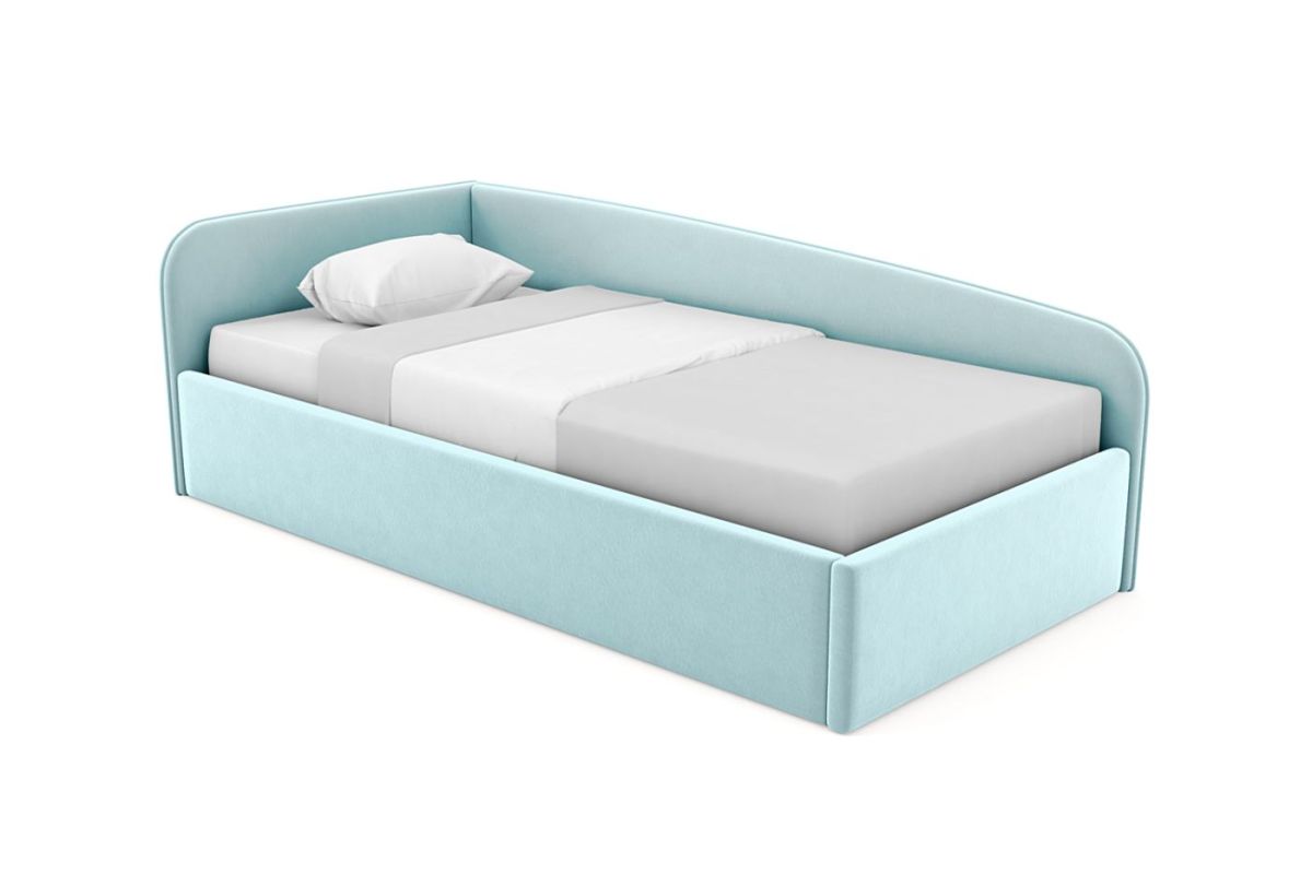 Кровать угловая Лэсли интерьерная +основание (80х200) | фото 18