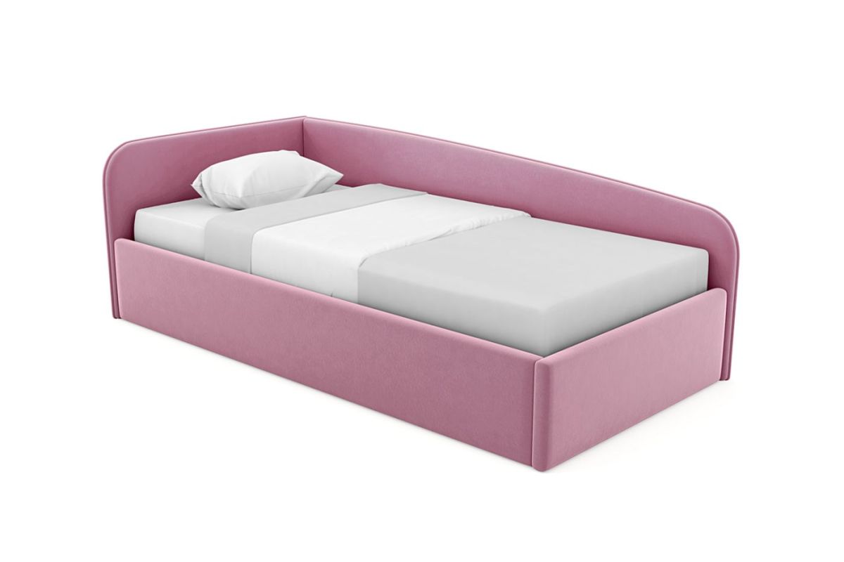 Кровать угловая Лэсли интерьерная +основание/ПМ/бельевое дно (90х200) | фото 8