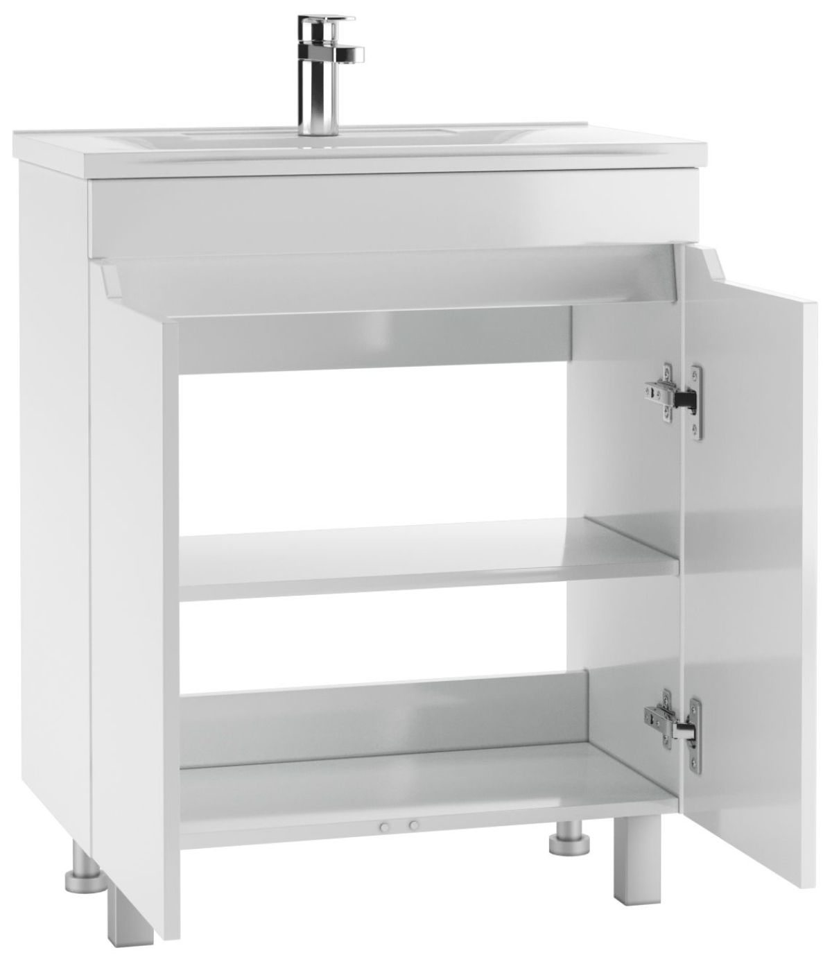 Тумба под умывальник "ELEN 65 Optima" без ящика глянец Домино (DO1905T) | фото 2