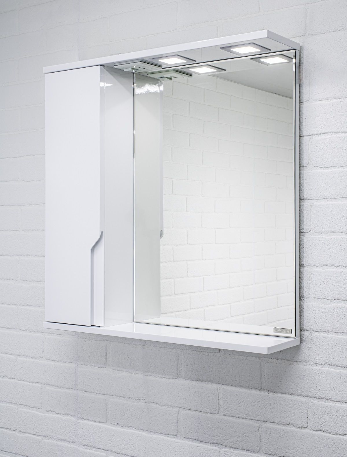 Шкаф-зеркало Optima 65 Эл. левый глянец Домино (DO1906HZ) | фото 5