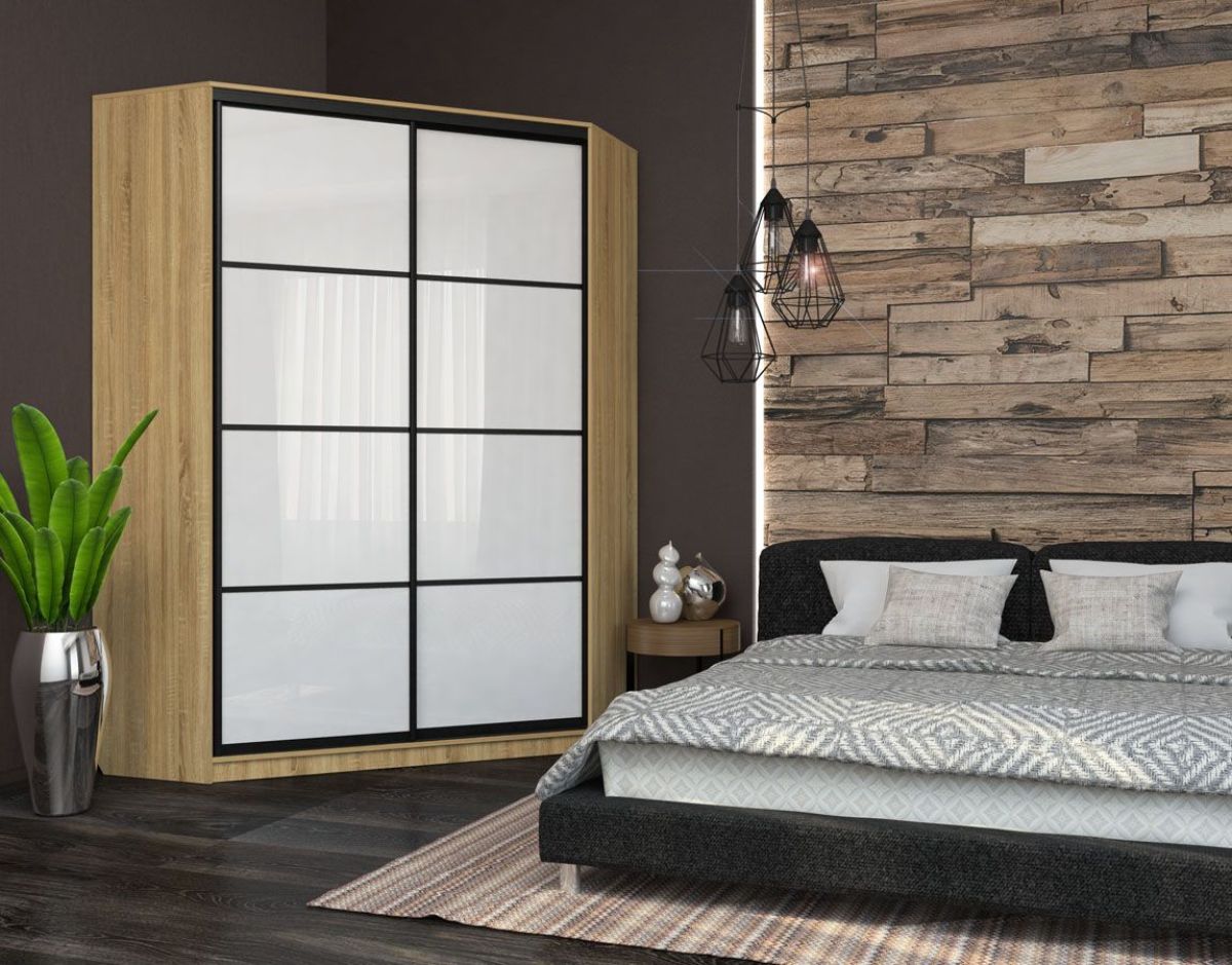 Угловой шкаф-купе Лофт (Дуб Сонома) | фото 11