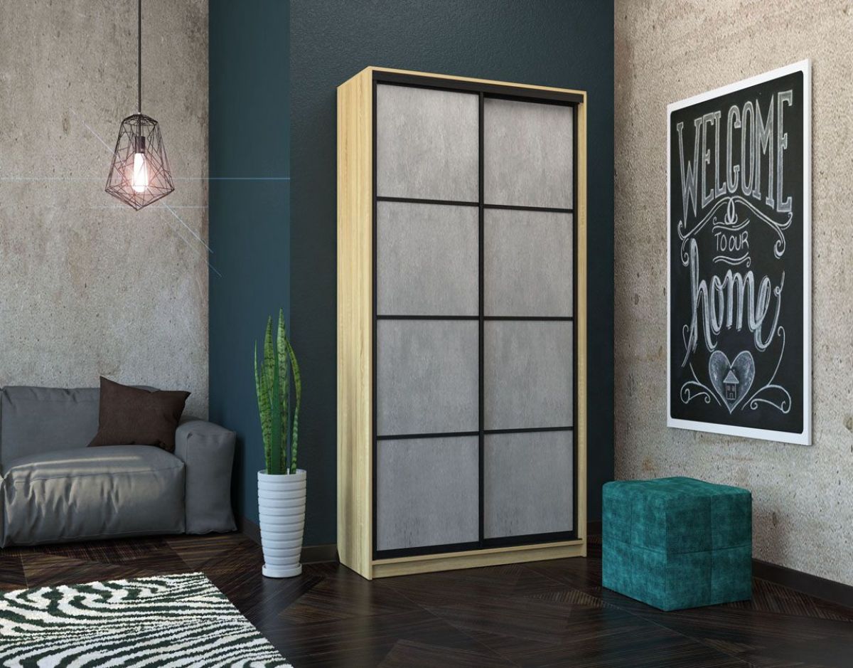 Шкаф-купе Лофт 1200 Шк12-60 (Дуб Сонома) | фото 14