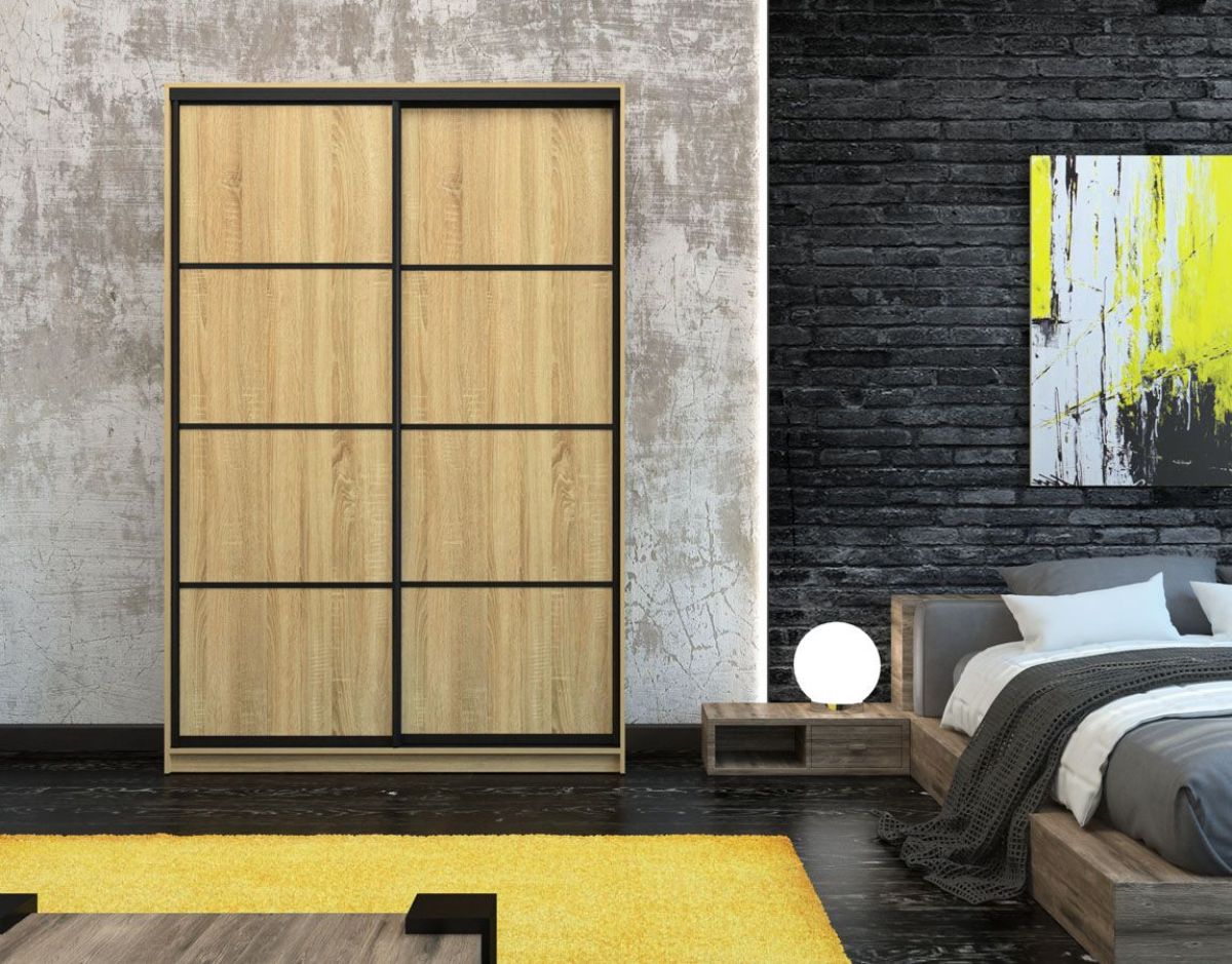 Шкаф-купе Лофт 1600 Шк16-47 (Дуб Сонома) | фото 7