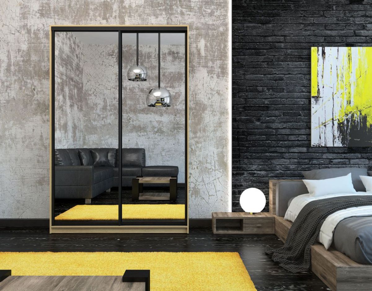 Шкаф-купе Лофт 1600 Шк16-60 (Дуб Сонома) | фото 10