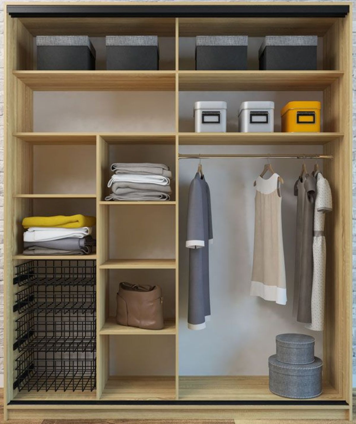 Шкаф-купе Лофт 2000 Шк20-47 (Дуб Сонома) | фото 3