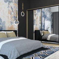 Шкаф-купе Лофт 2400 Шк24-60 (Дуб Сонома) | фото 12